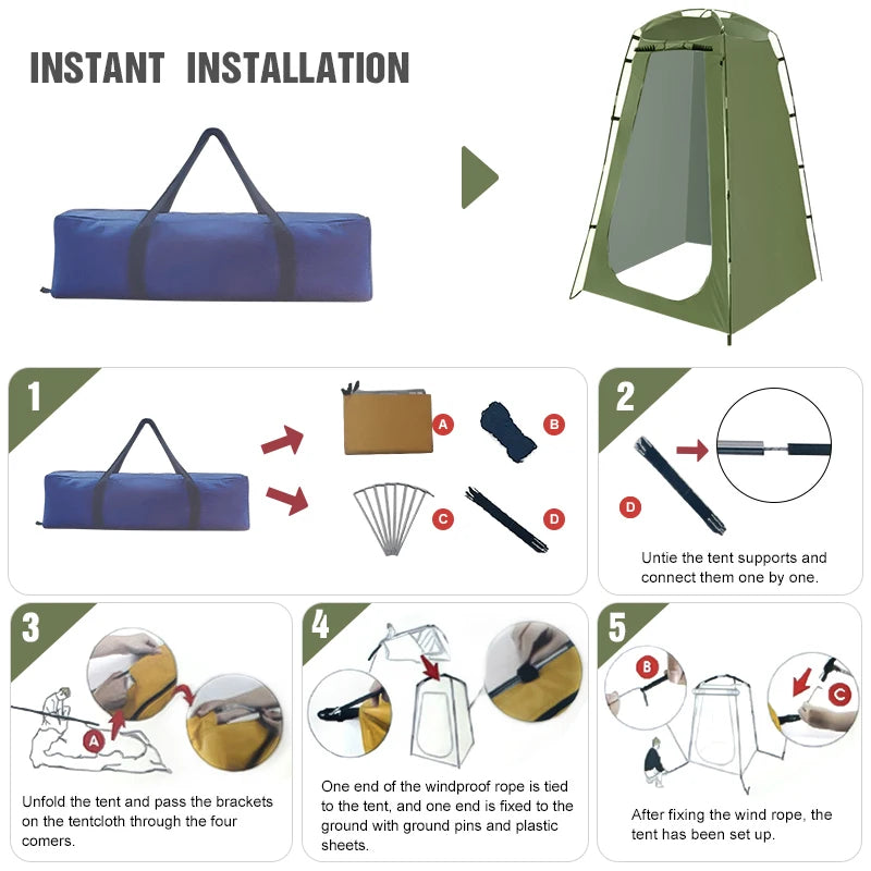 Portable Privacy Shower Tent Outdoor / Changing Room